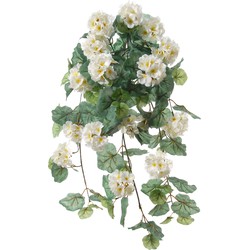 Louis Maes Geranium Kunstplant - wit - L41 cm - Kunstplanten