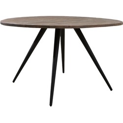 Light & Living - Eettafel TURI - Ø120x76cm - Bruin