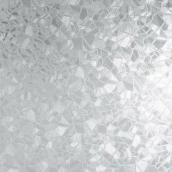 2x Stuks raamfolie stenen semi transparant 45 cm x 2 meter zelfklevend - Raamstickers