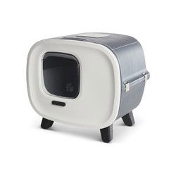 SAVIC KATTENBAK MIRA DELUXE ANTRACIET / WIT 56X45X50,5 CM