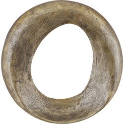 PTMD Daweson Brass Casted Alu Wall Panel Open Round L