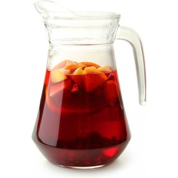 Glazen sangria karaffen/kannen 1.3 liter - Waterkannen