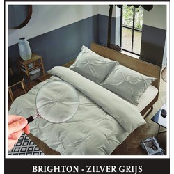 Luna Hotel Home Collection - Dekbedovertrek - Brighton - Zilver Grijs