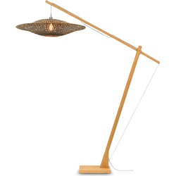 Vloerlamp Bali - Bamboe/Zwart - 19x87x207cm