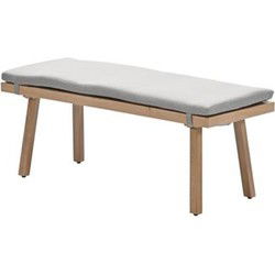 Decala sportbank - aluminium - light teak look - desert sand