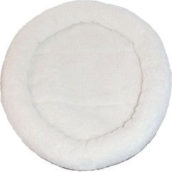 Kat slaapmand schapenwol 48 cm ivoor