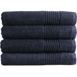 PHLOX Handdoeken Set 70x140 cm - 4 stuks - 600 g/m2 Zacht Katoen - Supreme Collectie - Navy
