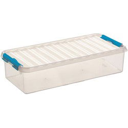 Sunware opbergbox - transparant - 6.5L - 48 x 19 x 10 cm - Opbergbox