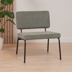 Scandinavische fauteuil Espen groen gerecyclede stof