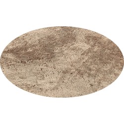 Curacao Rond Taupe vloerkleed - - Curacao Rond Taupe vloerkleed -