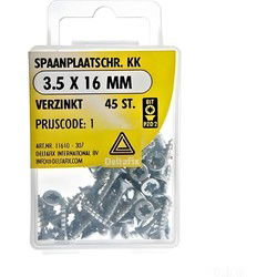 Spaanpl.schr. 3.5x16mm 45st