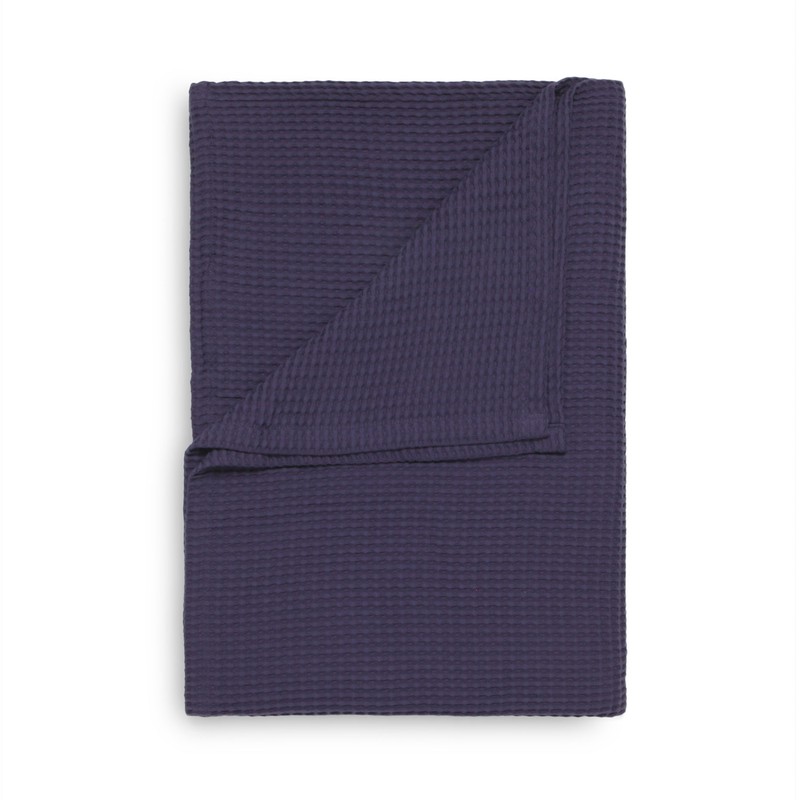 Wafel Bedsprei – Deken – Plaid Hecket & Lane - vintage purple (Paars, 180x260) - 