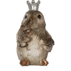 Clayre & Eef Decoratie Beeld Vogel Beige Polyresin