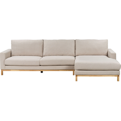 Beliani SIGGARD - Hoekbank-Beige-Polyester