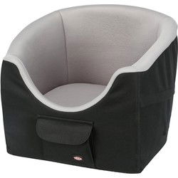 TRIXIE HONDENMAND AUTOSTOEL ZWART / GRIJS 45X42X39 CM