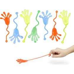 Decopatent® Uitdeelcadeaus 48 STUKS Plakhandjes - Sticky Hands - Traktatie Uitdeelcadeautjes voor kinderen - Speelgoed Traktaties