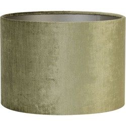 Cilinder Lampenkap Gemstone - Olijfgroen - Ø30x21cm