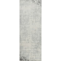 Modern Abstract Loper Gang ALIX - Wit/Grijs - 80x220 cm 