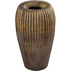 PTMD Russel Bloempot - 30x26x50 cm - Aluminium - Goud