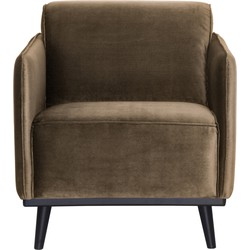 BePureHome Statement Fauteuil - Polyester - Taupe - 77x72x93