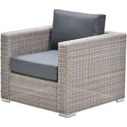 Tennessee lounge fauteuil - vintage willow - antraciet texfiber