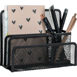 QUVIO Bureau organizer mesh - Zwart