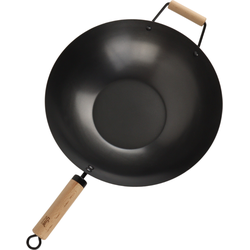 OTIX Wokpan - met houten handvat - 35.5cm