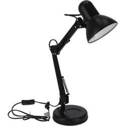 Staande bureaulamp zwart 37 x 15 x 42 cm verstelbare lamp verlichting - Bureaulampen