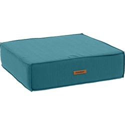 Hesperide Vloerkussen Korai - turquoise - PU-schuim/polyester - 45 x 45 cm - grond zitkussen - Vloerkussens