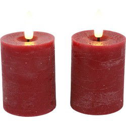 Ledkaars Lyon ro 5x5x9 cm rood s2