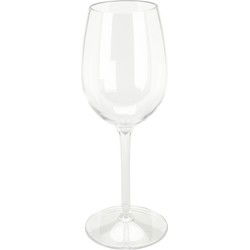 Excellent Houseware Wijnglas - 1x - transparant - kunststof - 330 ml - Wijnglazen