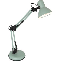 Mexlite tafellamp Study - groen - metaal - 15 cm - E27 fitting - 3456G