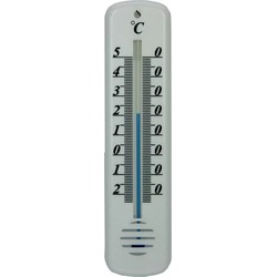 Thermometer buiten - wit - kunststof - 14 cm - Buitenthermometers