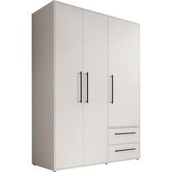 Meubella - Kledingkast Mayen - Wit - 145 cm