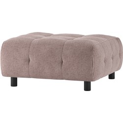 WOOOD Hocker Louis - Polyester - Mauve - 43x90x90