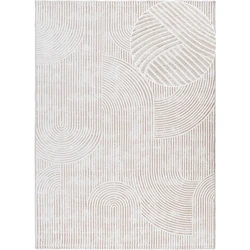 Nara Modern Japandi Stijl vloerkleed - Beige - 200 X 290 CM