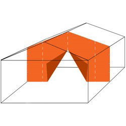Tussenwand PVC met rits , kies je maat