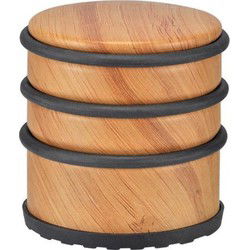 Deurstopper - bamboelook - 7 x 7 cm - metaal - 1100 grams - deurwig - Deurstoppers