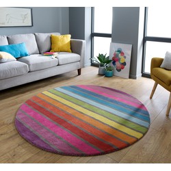 Rond Modern vloerkleed - Candy Multi - 160 CM ROND