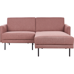 BREDA - Hoekbank - Roze - Linkszijdig - Polyester