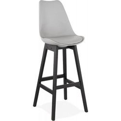 CAMILA barkruk 48x56x114 cm Grijs