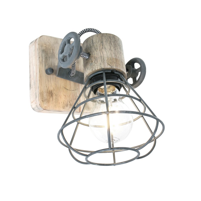 Anne Light and home wandlamp Guersey - grijs - metaal - 1578GR - 