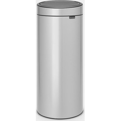 Touch Bin New afvalemmer, 30 liter, kunststof binnenemmer - Metallic Grey