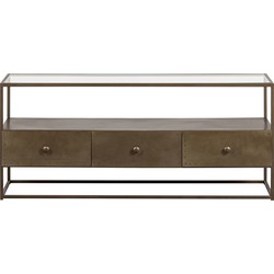 BePureHome Depart Tvmeubel - Metaal - Antique Brass - 50x115x40