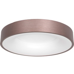 Steinhauer plafonniere Ringlede - brons - metaal - 30 cm - ingebouwde LED-module - 3086BR