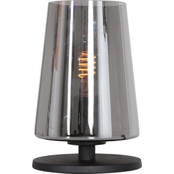 Rookglazen moderne tafellamp Steinhauer Ancilla Smoke glas