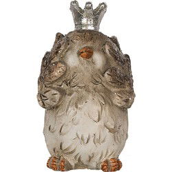 Clayre & Eef Decoratie Beeld Vogel Beige Polyresin