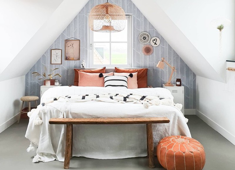 Aktentas mythologie krans 6x ideeën om de muur achter je bed te stylen | HomeDeco.nl