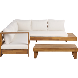 Beliani MARETTIMO - Loungeset-Lichte houtkleur-FSC® gecertificeerd acaciahout