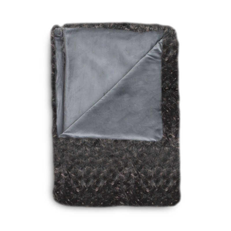 Plaid Sheba 150x220 cm black - 100% Acryl 100% Polyester - 